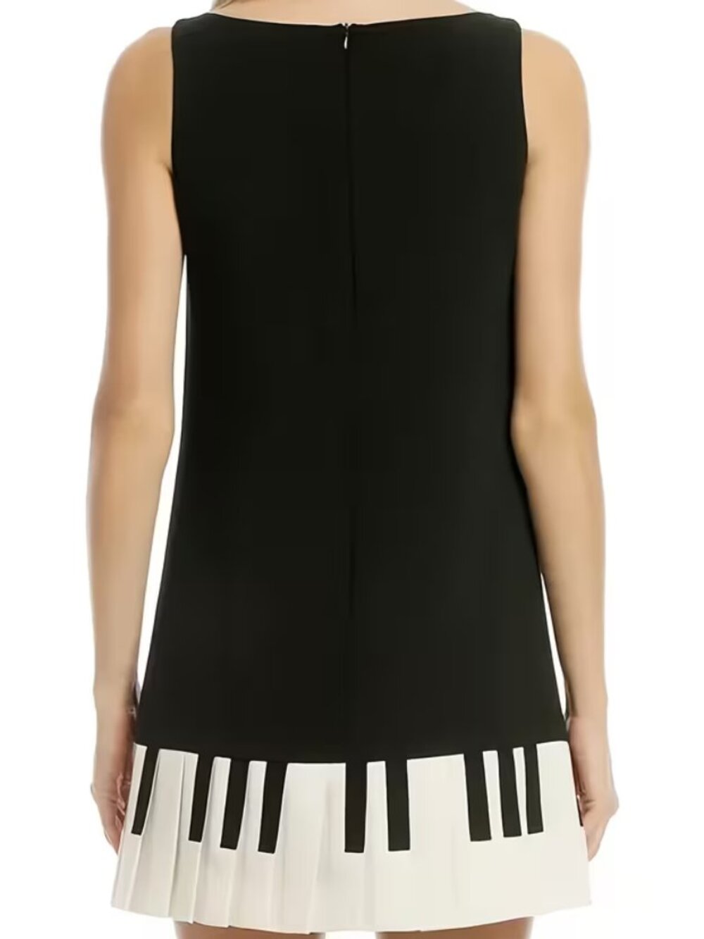 Klavier Piano Keys Sleeveless Mini Dress